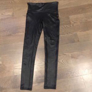 Spanx faux leather leggings Medium